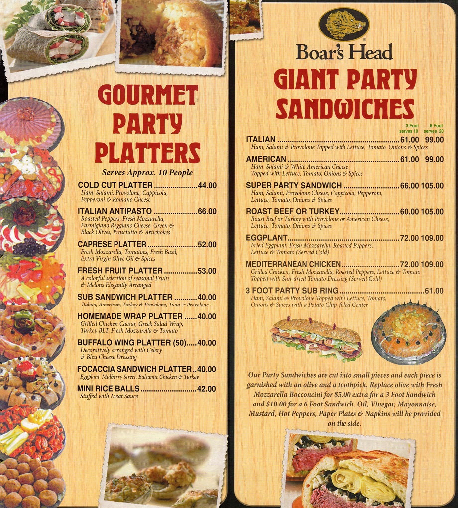 Goodfellows Pizza and Italian Specialties in Fords Catering Menu